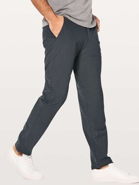 Lululemon Commission Athletic Pants Relaxed Fit Melanite Grey Size 34x32